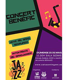 CONCERT BENÈFIC JAZZ  JOVE BIG BAND SEDAJAZ I INTOKABLES BIG BAND JUNIOR