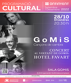 "Concert de Música al voltant de Gomis: “Hotel Favart"